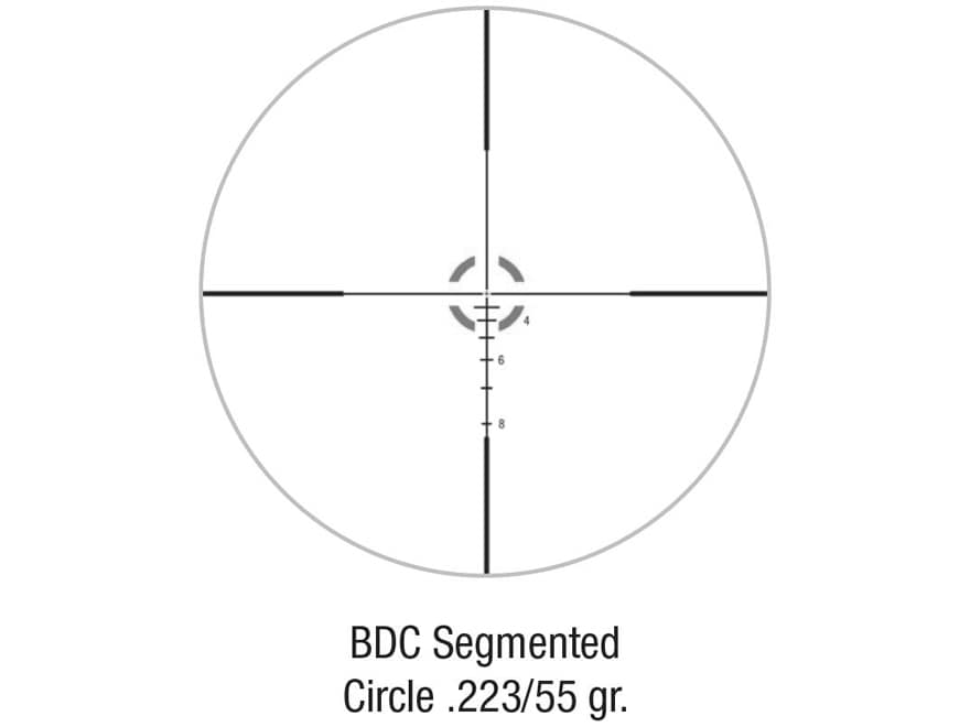 Trijicon Credo Rifle Scope 30mm Tube 1-6x 24mm Illuminated BDC Segmented Circle 223 Reticle Matte For Sale