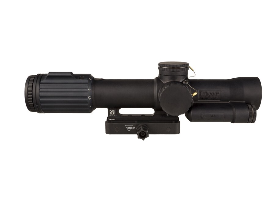 Trijicon VCOG Rifle Scope 30mm Tube 1-8x 28mm First Focal Illuminated Red Crosshair Reticle Q-LOC Mount Matte For Sale