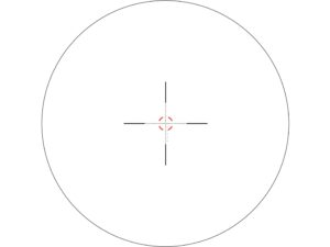 Trijicon VCOG Rifle Scope 30mm Tube 1-8x 28mm First Focal Illuminated Segmented Circle Cross-Dot MRAD Reticle with Integral TA51 Flattop Mount Matte For Sale