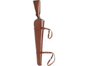 Triple K Lever-Action Rifle Scabbard 20″ Barrel Leather Walnut Oil For Sale