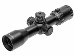 UTG Bugbuster Rifle Scope 3-12x 32mm Side Focus Mil-Dot Reticle with Max Strength Rings Matte For Sale