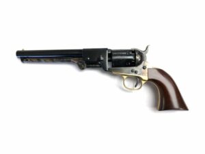 Uberti 1851 Navy Leech-Rigdon Black Powder Revolver 36 Caliber 7.5″ Barrel Case Hardened Frame Blue For Sale