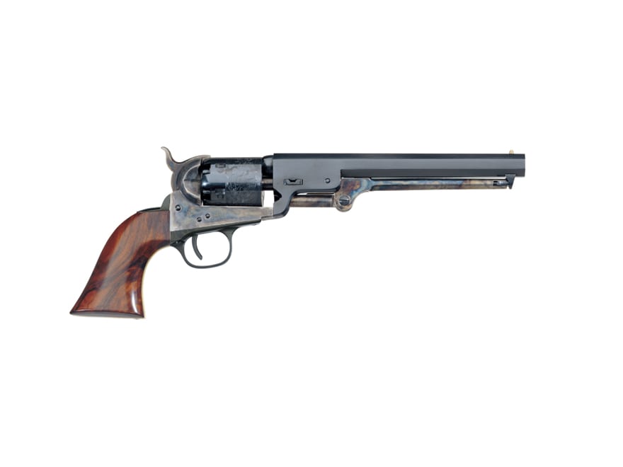 Uberti 1851 Navy London Black Powder Revolver 36 Caliber 7.5″ Barrel Steel Frame Blue For Sale