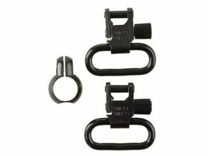 Uncle Mike’s Quick Detachable Full Band Rimfire Sling Swivels 1″ Black For Sale
