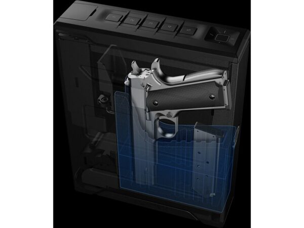Vaultek Slider Series SR20 Biometric Pistol Safe with Bluetooth Steel Black For Sale