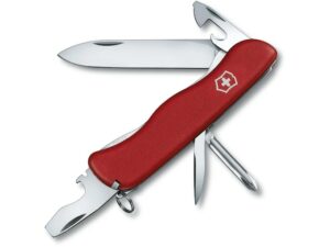 Victorinox Swiss Army Adventurer Folding Pocket Knife 3.38″ Stainless Steel Blade Polymer Handle Red For Sale