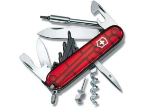 Victorinox Swiss Army Cyber Tool S Folding Pocket Knife Stainless Steel Blade Polymer Handle Red For Sale