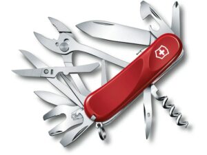 Victorinox Swiss Army Evolution S557 Folding Pocket Knife Stainless Steel Blade Polymer Handle Red For Sale