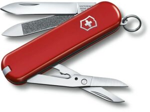 Victorinox Swiss Army Executive 81 Folding Pocket Knife Stainless Steel Blade Polymer Handle Red For Sale
