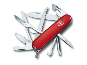 Victorinox Swiss Army Fieldmaster Folding Pocket Knife 15 Function Stainless Steel Blade Polymer Handle Red For Sale