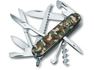 Victorinox Swiss Army Huntsman Folding Pocket Knife Stainless Steel Blade Polymer Handle For Sale