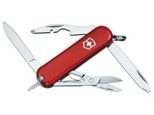 Victorinox Swiss Army Manager Folding Pocket Knife Stainless Steel Blade Polymer Handle Red For Sale