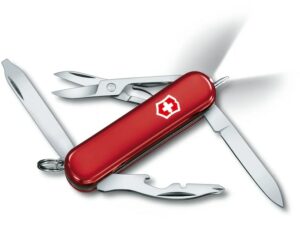 Victorinox Swiss Army Midnite Manager Folding Pocket Knife Stainless Steel Blade Polymer Handle Red For Sale