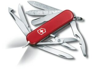 Victorinox Swiss Army Midnite Mini Champ Folding Pocket Knife Stainless Steel Blade Polymer Handle Red For Sale
