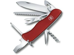 Victorinox Swiss Army Outrider Folding Pocket Knife Stainless Steel Blade Polymer Handle Red For Sale