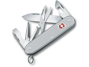 Victorinox Swiss Army Pioneer X Alox Folding Pocket Knife Stainless Steel Blade Aluminum Handle Silver For Sale