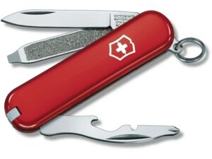Victorinox Swiss Army Rally Folding Pocket Knife Stainless Steel Blade Polymer Handle Red For Sale