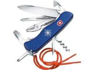 Victorinox Swiss Army Skipper Folding Pocket Knife Stainless Steel Blade Polymer Handle Blue For Sale