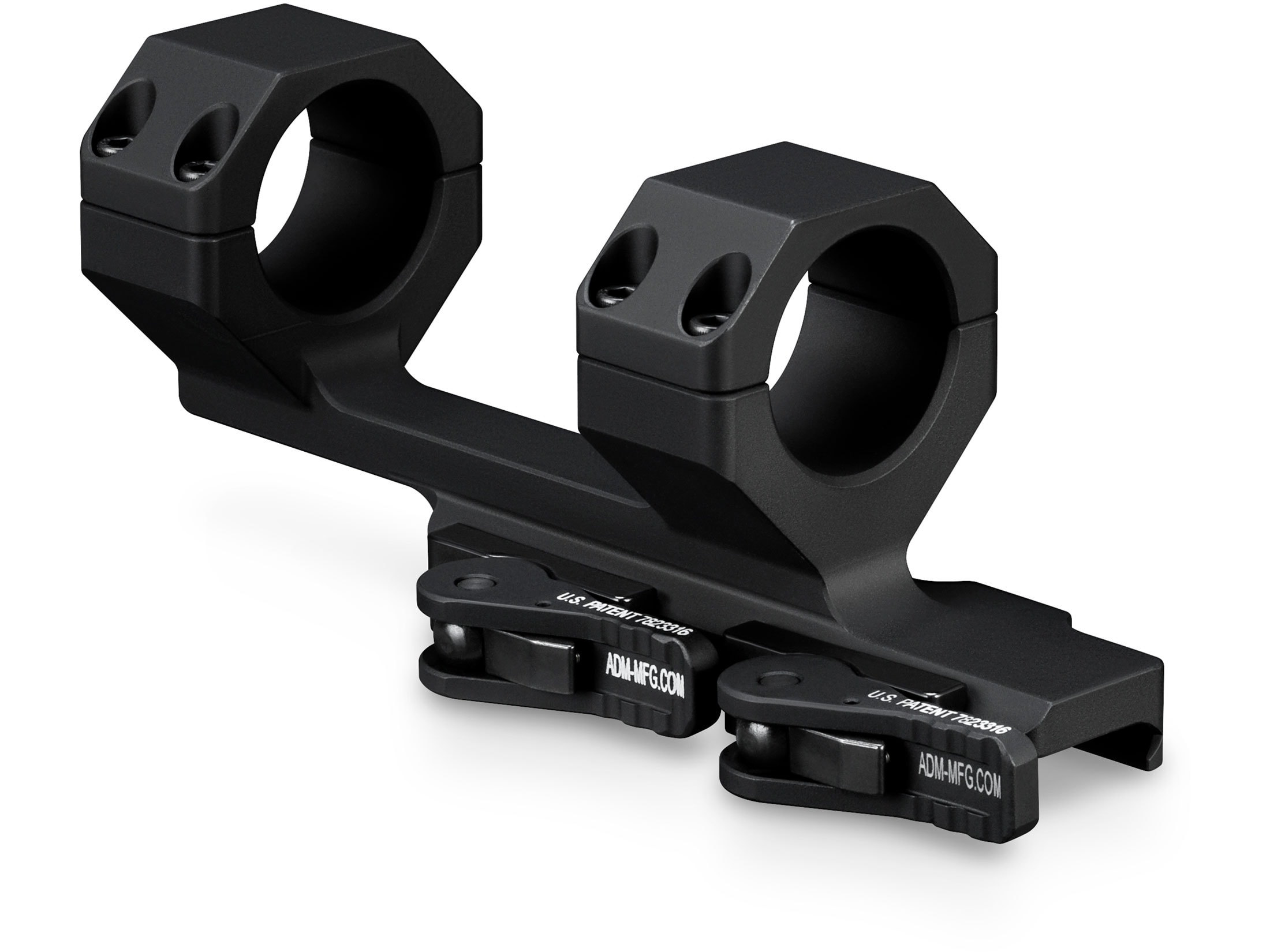 Vortex Optics Precision Quick-Release 1- Piece 2″ Extended Cantilever Mount Picatinny-Style with Integral 30mm Rings Matte For Sale