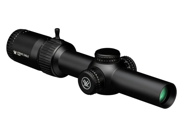 Vortex Optics Strike Eagle Rifle Scope 30mm Tube 1-8x 24mm 1/2 MOA Adjustment Illuminated AR-BDC3 Reticle Matte For Sale
