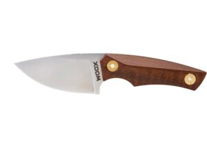WOOX Bad Boy Fixed Blade Knife 2.7″ Drop Point D2 Tool Steel Satin Blade Walnut Handle Brown For Sale