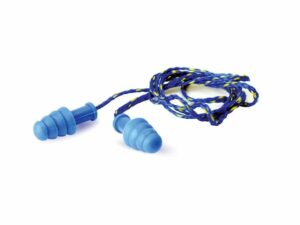 Walker’s Contour Rubber Corded Ear Plugs (NRR 27 dB) 1 Pair Blue For Sale