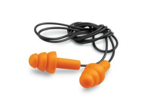 Walker’s Corded Ear Plugs (NRR 25 dB) with Case Pack of 2 Pairs Orange For Sale