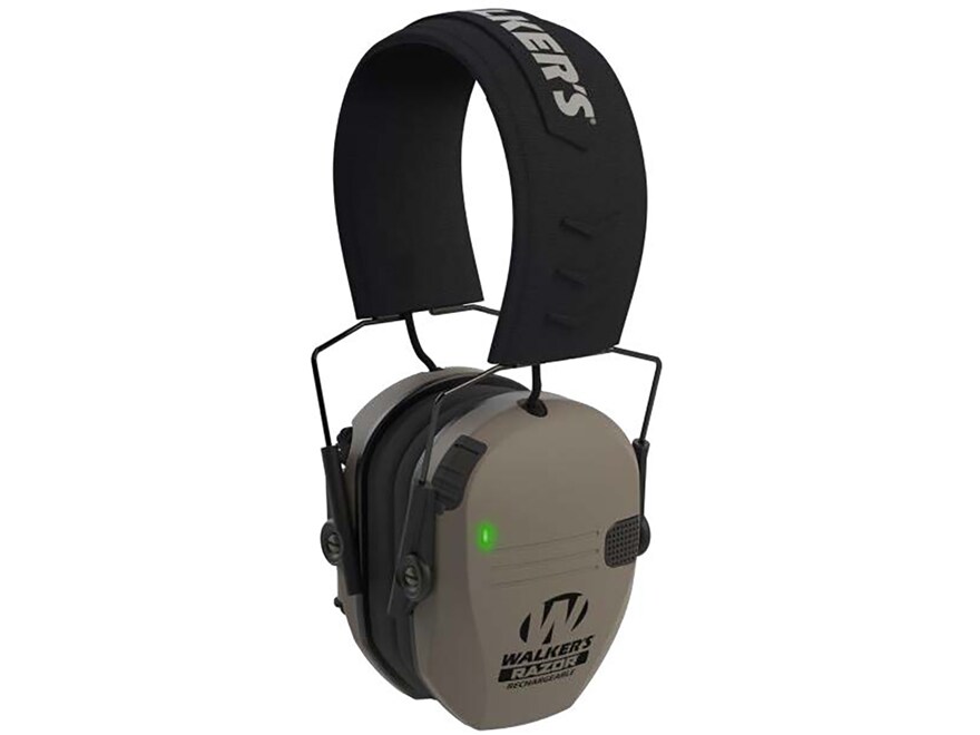Walker’s Razor Slim Low Profile Electronic Earmuffs with Rechargeable Battery (NRR 21dB) For Sale