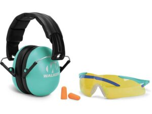 Walker’s Razor Youth and Women’s Passive Earmuffs Kit (NRR 33dB) Teal For Sale