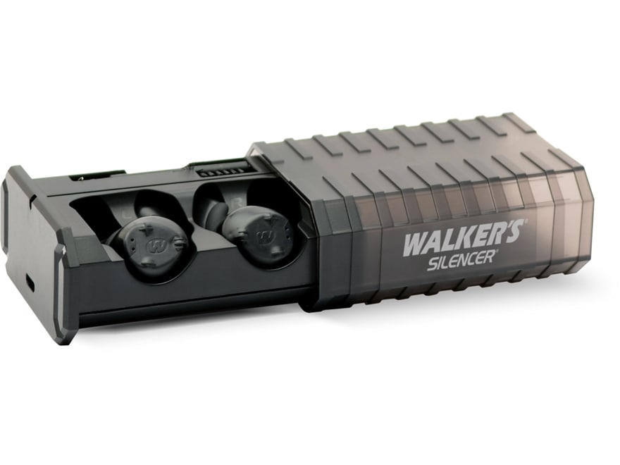 Walker’s Silencer 2.0 Bluetooth Rechargeable Electronic Ear Plugs (NRR 24dB) Black Pair For Sale