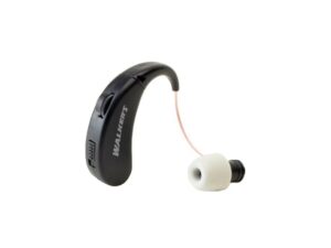 Walker’s Ultra Ear BTE Rechargeable Hearing Enhancer Black Pair For Sale