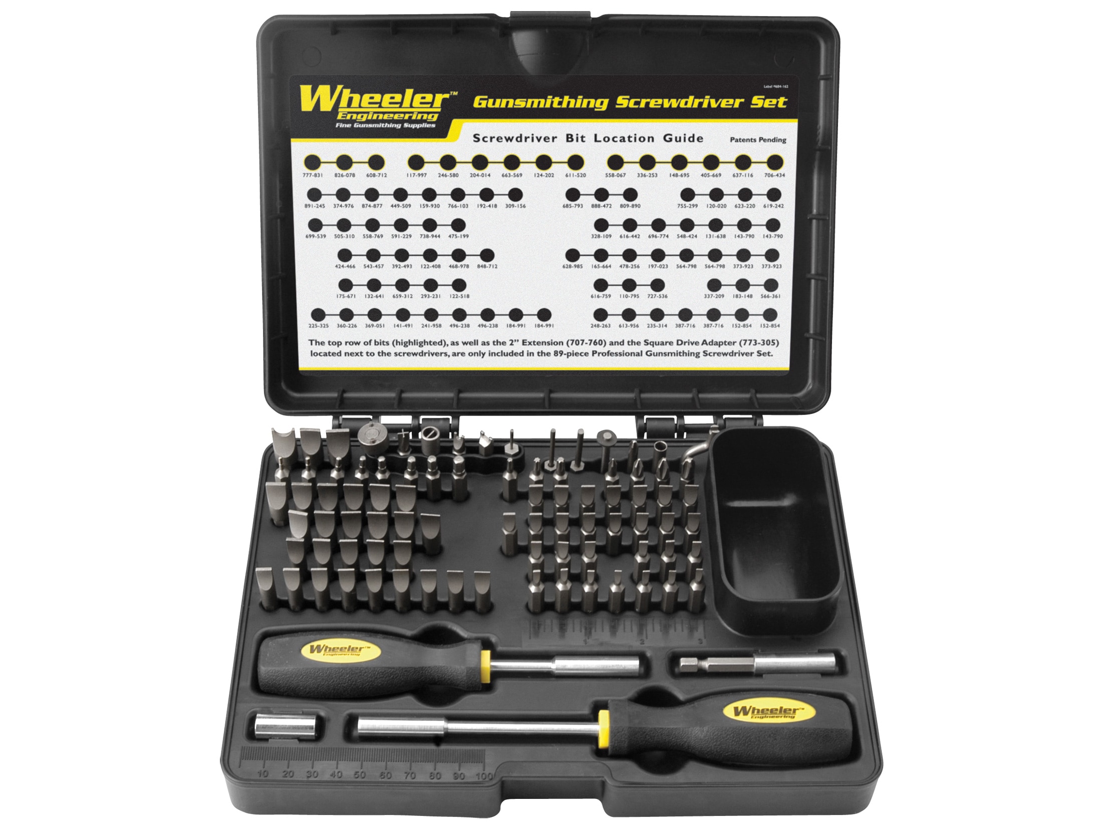 Wheeler 89-Piece Professional-Plus Gunsmithing Screwdriver Set For Sale