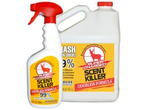 Wildlife Research Center Scent Killer Combo Scent Elimination Bottle Liquid 1 Gallon and Spray Liquid 24 oz For Sale