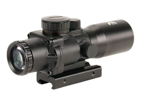 X-Vision Optics PSRD1 Prism Sight 4x 32mm Tri-Color Mil-Dot Reticle For Sale