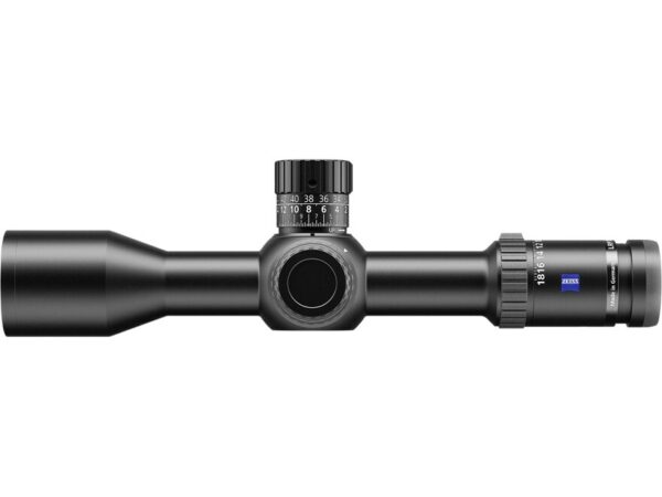 Zeiss LRP S5 Rifle Scope 34mm Tube 3.6-18x 50mm Side Focus Extended Turret with Ballistic Stop Illuminated ZF-MOAi Reticle Matte For Sale